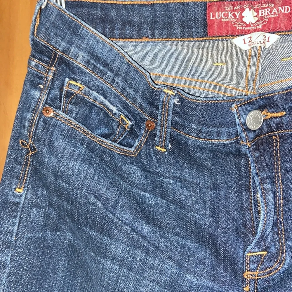 Lucky brand dark rinse Sofia boot jeans size 12 regular